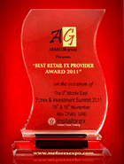 ফরেক্স এবং বিনিয়োগ সামিট ২০১১-সেরা রিটেইল এফএক্স প্রভাইডার 1